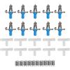 SALUTUYA 10PCS Rimovibile in Acciaio Inox Coniglio Acqua Alimentatore Automatico Capezzoli Bevitore Facile Pulizia Waterer Tettarelle da Biberon Bevitori di Acqua