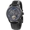 Thomas Earnshaw Thomas Earnhshaw Longitude Shadow ES-8063-03 Orologio automatico da uomo con quadrante scheletrato grigio e cinturino in pelle nera