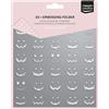 Vaessen Creative Embossing 3D-Zucca 15 x 15 cm-Cartelle per Goffratura-Ideale per Fai da Te Autunnale e Halloween, DIY, Biglietti, Artigianato, Scrapbooking e Journaling, Transparente, 15 x 15cm