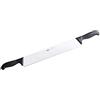 Paderno Coltello per Formaggio in Acciaio Ice Hardening a Due Manici, Manici in Polipropilene Nero, Lunghezza Lama 36 cm
