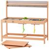 VEVOR Cucina di Fango per Bambini, Larghezza 1000 mm Set da Cucina Giocattolo in Legno con Accessori, Set da Gioco per Negozio di Alimentari all'Aperto, Cucina Gioco per Bambini con Fornello e Lavello