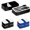 hi!dea™ Portapranzo con posate e 2 scomparti da 680 ml in PP e PS BOCUSE personalizzate o neutre