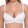 Susa - Wiesn-Zauber Dirndl-BH 8025 mit Push-Up-Schalen, Reggiseno Donna, Weiß 003, 85C