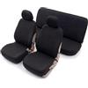 Auto Accessori Lupex - Coprisedili Modello Soft Universali Auto, Set Anteriore e Posteriore, Fodere Copri Sedili Utilitarie Standard Medie Piccole, No Suv