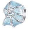 ShiYu Charm Ciondolo a Conchiglia Blu in Argento Sterling 925 per Bracciali Pandora,Gioielli per Natale e Compleanni