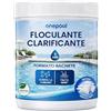 PLANTAWA Flocculante in Polvere Monodose 8 unità | Flocculante Chiarificante per Piscine, Equivale 1KG, Eliminatore Turbidità, con Ingredienti Origine Naturale, Vegano, Tutti i Tipi Piscine, Spa
