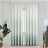 CENTRAL PARK Tende semitrasparenti plissettate sfumate con stampa sfumata in misto rayon, set di trattamento per soggiorno e camera da letto, 101 x 239 x 2, da bianco crema a acqua