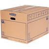 Bankers Box 10 scatole trasloco SmoothMove in cartone a doppio strato, scatole cartone per uso intenso da 100 litri con manici, dimensioni L32,5 x A44 x P70 cm, confezione da 10 [AMAZON EXCLUSIVE]