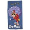 aymax Asciugamano da piazza One Piece Luffy Blu 70x140cm 100% Poliestere