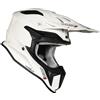 Just1 Casco Moto Cross Enduro In Fibra Just1 J18 SOLID Bianco Luci