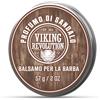 Viking Revolution - Balsamo Barba Uomo - Regalo Uomo - Ammorbidisce e Domina Barba e Baffi con Oli Naturali di Argan & Jojoba, Profumo di Sandalo - 57g