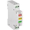 IDEAL SPIA LUMINOSA ROSSO GIALLO VERDE 230V GUIDA DIN KLI-RGY-KAN32893