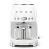 Smeg, Macchina da Caffè Filtro DCF02WHEU, Funzione Aroma e Autostart, Caraffa in Vetro Fino a 12 Tazze, 2 Livelli di Intensità, Modalità Keep Warm, 1050W, Bianco