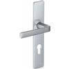 Vachette Assa Abloy Vachette Maniglia su piastra Kaza Bezault - Argento - Comdanna - Vacchetta