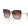 Dolce & Gabbana 0DG4373 Occhiali, Top Havana ON TRANSP Brown, 52 Donna