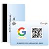 Plakode Carta NFC e QR Code per Google Recensioni, Raccogli le Recensioni dei clienti in Una Scansione, Formato Biglietto da Visita Per Aziende e Commerci