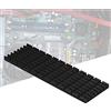 Bewinner Dissipatore di calore SSD 70x22x3mm per PCIE M.2 SSD 2280 Dissipatore di calore in lega di alluminio Dissipatore di calore per computer portatile desktop, raffreddamento efficace per proteggere(Nero)
