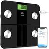 Uten Ricarica USB Bilancia Digitale, Bluetooth Pesapersone Bilancia Wireless Professionale Bilancia iOS Android per Dati Grasso Corporeo, Massa Muscolare, Metabolismo Basale, Massa Ossea