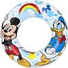 BESTWAY - Salvagente Mickey Roadster Racer - Gonfiabile - 91004 - Multicolore - Plastica - 11 cm di Diametro - Giocattolo Bambino Adulto - Gioco all'aperto - Piscina - A partire dai 3 anni