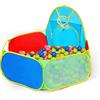 Eocusun Piscina per palline per bambini, per interni ed esterni, tenda da gioco portatile con canestro da basket e borsa con cerniera (palline non incluse)