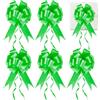 Prmape 30 PCS Fiocchi Auto Matrimonio Verde Fiocchi per Feste da Tirare Coccarde Fiocchi Autotiranti per Natale, Matrimoni, Feste, San Valentino Decorazione e Compleanno