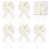 Prmape 30 PCS Fiocchi Auto Matrimonio Beige Fiocchi per Feste da Tirare Coccarde Fiocchi Autotiranti per Natale, Matrimoni, Feste, San Valentino Decorazione e Compleanno