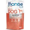 Generico Monge grill Cane, alimento completo per cani adulti, bocconi al forno gusto SALMONE 100gr | Promo 10 bustine da 100gr + 2 OMAGGIO.