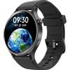 Fitpolo Smartwatch Uomo Donna, 1.32 AMOLED Orologio Fitness Tracker con Effettua/Risposta Chiamate Bluetooth, Contapassi/Cardiofrequenzimetro/Sonno, Impermeabile IP68 per Android iOS Quadrante Rotondo