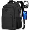 Kadilong Zaino per Computer Portatile da 17,3 Pollici da Uomo - Antifurto, Robusto, Con Porta di Ricarica USB, Resistente All'Acqua - Per Università e Scuola