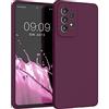 kwmobile Cover per Samsung Galaxy A53 5G Custodia - Back Case per Smartphone in Silicone TPU - Protezione Gommata - viola bordeaux