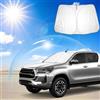 Ruiya Compatibile con Toyota Hilux AN120 AN130 2016-2024 2025 Parasole Per Parabrezza, Copertura parabrezza Protezione Solare Isolamento Termico Parasole Auto Parabrezza Hilux Copri Parabrezza Auto