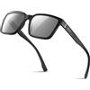 gesruny ㅤ Occhiali da sole polarizzati uomo donna occhiali da sole unisex nero UV400 retrò vintage classico golf guida pesca sport all'aperto moda occhiali da sole, 7-bianco.