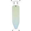 Brabantia Ironing Board B, 124x38cm - Soothing Sea | 100% Fairtrade Cotton | 8mm Foam Layer | Stable & Anti-Wobble Frame | Foldable with Adjustable Height & Solid Steam Iron Rest