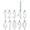 Reed & Barton Let's Celebrate 10-Piece Candleholder Set Set di 10 portacandele, Placcato Argento, Metallo, 1.00 LB
