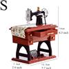 1x Stile Vintage Cucito Macchina Carillon Libreria Ornamento Casa Piccolo Musica