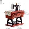 1x Stile Vintage Cucito Macchina Carillon Libreria Ornamento Casa Piccolo Musica