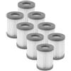 LemonRunRun Confezione da 8 filtri HEPA di ricambio M320 compatibili con robot aspirapolvere Lefant M320/M320G, kit filtri, kit di accessori per filtri, filtro verticale, filtri a contenitore, filtro per