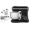 MEDION Robot da cucina (1.200 watt, 8 impostazioni, miscelare impastare mescolare, display digitale, ciotola in acciaio inox da 5 litri, ciotola per la preparazione del gelato, MD18420) nero