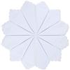 HOULIFE - Fazzoletti da donna in tessuto di puro cotone, per uso quotidiano, matrimonio, set di 6/12 pezzi, 28 x 28 cm, regalo di Natale Bianco, 12 pezzi Small