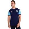 MANCHESTER CITY F.C. - Maglietta da calcio da uomo, a maniche corte, girocollo, morbida, blu navy/blu., 3XL