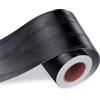 LACHEERY Bordi Adesivi per Pareti Muro Legno Nero 7.6cm x 1500cm Bordi per Carta da Parati Cucina Autoadesivi per Specchio Impermeabile Pellicola Adesiva per Mobili Cucina Nera Adesivi Muro Legno
