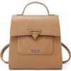 QUEEN HELENA Zaino Rigido Capiente Zainetto Leggero Casual Elegante Donna M1037 (Marrone)