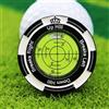 QSLKI Golf Reader Horizontal Ball Marker, Indicatore Di Livello Con Livella a Bolla Ad Alta Precisione Strumento Di Lettura Verde, Clip Per Berretto, Lettore Di Putting Green Con Alta Precisione