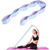 Abeillo Fascia elastica per yoga, yoga, fascia elastica con 8 fiocchi, fascia per fitness, fascia di resistenza, fascia elastica per pilates, danza, ginnastica, stretching efficace (blu viola)