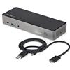 ‎ StarTech.com USB-C & USB-A Dock - Hybrid Universal Triple Monitor Laptop Docking