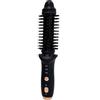 szseynmy Mini spazzola riscaldata senza fili per viaggio pettine rotondo riscaldante, ferro arricciacapelli termico per capelli corti, ricaricabile, piccolo volume, spazzola per capelli riscaldata (Nero)