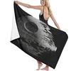 Blue Feather Products, Inc. Telo Mare Microfibra,Wat Death Stars Black Grey Asciugamano Da Spiaggia Leggero,Telo Da Bagno Grande,Perfetto Per Gli Sport Di Fitness,Nuoto,Viaggi In Hotel Per Famiglie