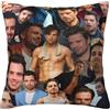 SdetYuia Sebastian Stan Collage Cuscino Morbido Art Quadrato Federa per Divano Camera da Letto Soggiorno Ufficio Auto Decorazione 30,5 x 30,5 cm