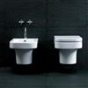 AZZURRA Sanitari sospesi TULIP di Azzurra ceramica bianca sedile softclose 55x36x30h cm