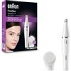 BRAUN EPILATORE VISO A BATTERIA TESTINA FACE810
